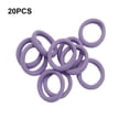 thumbnail image 3 of Minnieouse 20 piezas de banda para el cabello de alta elasticidad, elástica, colorida, estilo pijo, de alta densidad, sin enganches, cuerda para el Accesorio para el cabello Púrpura claro Minnieouse AP010531-09, 3 of 6