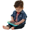 thumbnail image 3 of Fisher-Price Pretend Tablet Learning Toy with Lights and Music, Baby and Toddler Toy, Blue, 3 of 6