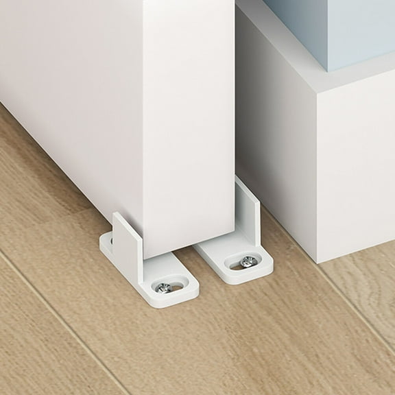 NICEXMAS 2Pcs Reliable Carbon Steel Sliding Door Floor Guides for Stable and Smooth Door Operation