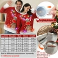 thumbnail image 7 of Ugly Christmas Sweater for Women Men,Light Up Christmas Sweater,Funny Reindeer Red Unisex Xmas Ugly Sweaters for Couples, 7 of 7