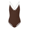thumbnail image 5 of MSJUHEG Womens One Piece Swimsuits,Ribbed One Piece Swimsuits for Women,Strapless Bathing Suits,Swimwear Monokinis,Push Up Swimsuits for Women,Full Coverage Slimming Swimwear, Coffee M, 5 of 5