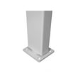 thumbnail image 2 of 30in H x 4in L x 3.25in W (2 Posts) Surface Mount Posts for Zippity Vinyl Fence or Outdoor Shower Kit, Surface Mount Fence Panel, Picket Fence, or Outdoor Shower Enclosure to a Solid Surface, ZP19011, 2 of 4