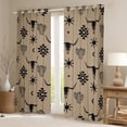 thumbnail image 3 of Feelyou Brown Sheep Skull Black Out Curtains for Men, Vintage Western Aztec Curtains Pack of 2 (42x63 Each), Hippie Bohemian Style Bedroom Curtains, Living Room Curtains Decor, 3 of 7