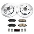 thumbnail image 3 of PowerStop Front Z23 Evolution Sport Carbon-Fiber Ceramic Brake Pad and Drilled & Slotted Rotor Kit Fits: DODGE JEEP Select Models K1631, 3 of 10