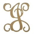 thumbnail image 1 of Wooden Letter Unfinished, Vine Font, Craft Cutout, 1 of 2