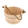 Bucket Accessories for Steam Room Wooden Bucket -Bathroom Natural Bath Accessories Hot Tubs Supplies