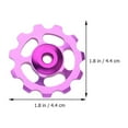 thumbnail image 3 of FENGGUIQU 2-Pack Bike Rear Derailleur Pulley Wheels Aluminum Alloy Replacement Parts, 3 of 3