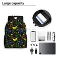 thumbnail image 5 of Rocae Game Play print Computer bag with separate compartment, suitable for 15 inch laptop backpack, gift for men and women, 5 of 8
