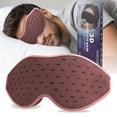 thumbnail image 1 of 3D Three-Dimensional Breathable Mesh Eye Mask Integrated Nose Wing Light Blocking Nap 0 Pressure Rebound Memory Foam Sleep Eye Protection Mask, 1 of 6