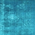 thumbnail image 1 of Ahgly Company Indoor Square Persian Light Blue Bohemian Area Rugs, 4' Square, 1 of 4