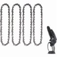 thumbnail image 2 of 4 Pieces 6 Inch 1/4 Inch Chainsaw Chains Compatible with 6 Inch Cordless Electric Mini Chainsaws 37 Drive Links 15cm, 2 of 5