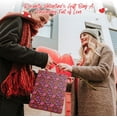 thumbnail image 5 of 2 Pack 13'' Large Valentines Day Red and White Gift Bags with Tissue Paper for Mother's Day, Anniversary Party (LOVE Heart), 5 of 8