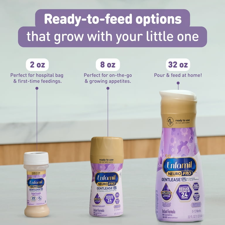 Enfamil Gentlease 粉ミルク 8缶セット Enfamil Gentlease Powder Baby Formula with Iron, 12.4 oz
