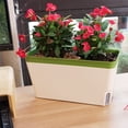 thumbnail image 4 of AYYUFE Self Watering Plant Pot Rectangle Modern Double Layer Indoor Windowsill Desktop Flower Herb Succulent Planter Box Gardening Supplies, 4 of 8