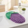 thumbnail image 5 of Unique Bargains Cute Corn Shaped Chenille Hanging Soft Absorbent Hand Towel Purple 8" x 5", 5 of 6