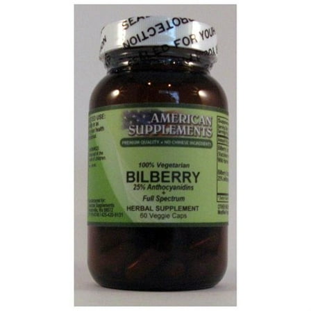 Bilberry American Supplements 60 VCaps