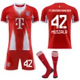 thumbnail image 1 of 2025-2026 Bayern Munich Home Kids Adult Football Shirt with Socks, 1 of 2