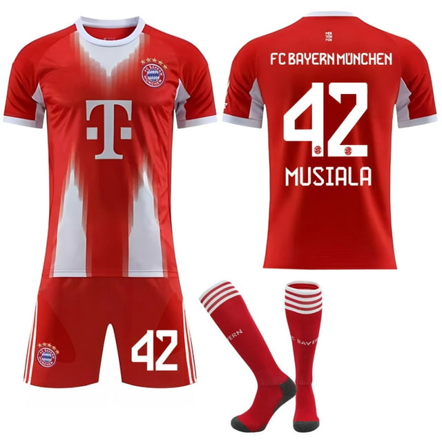 2025-2026 Bayern Munich Home Kids Adult Football Shirt with Socks