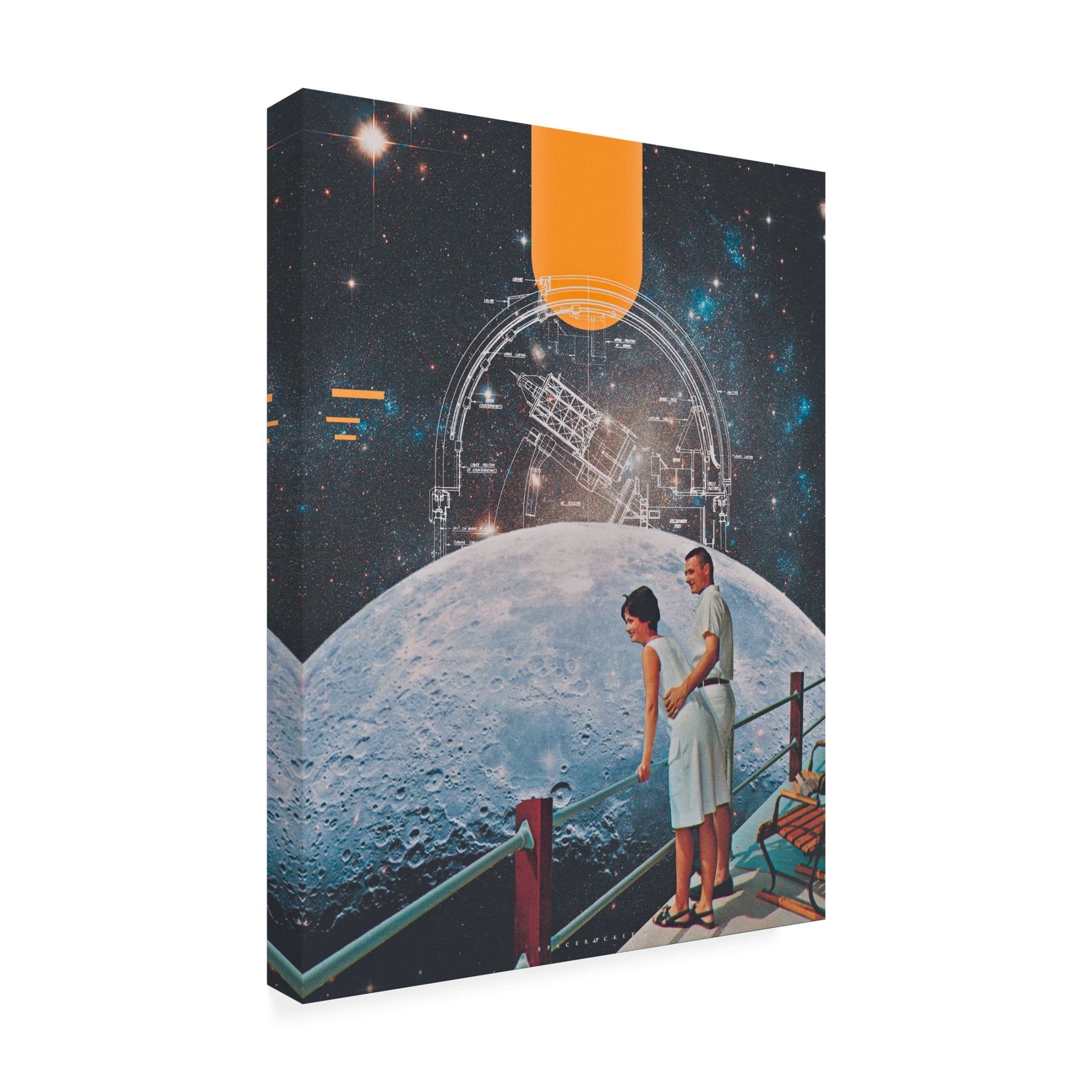 Trademark Fine Art spacerocket art 163 Canvas Wall Art