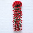 thumbnail image 3 of Billuyoard Vid de flores artificiales, decoración colgante montada en la pared, vid violeta Artificial, decoración para el hogar y el Hotel Plantas Artificiales rojo Billuyoard HA6541-01B, 3 of 6