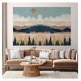 thumbnail image 2 of Wall Mural Nordic Nature Landscape Removable Wallpaper Wall Sticker for Bedroom Living Room - "x72", 2 of 7