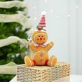 thumbnail image 1 of New Christmas Gingerbread Man Doll Ornaments Holiday Cartoon Biscuit Man Figures Figurine Doll Christmas Decorations Arrangement Dress Up, 1 of 3