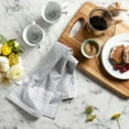 thumbnail image 2 of Mainstays Siena Kitchen Towel, 16"W x 26"L, Silver, 1 Piece, 2 of 9