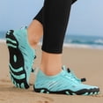 thumbnail image 2 of lnmuld Men Women Barefoot Shoes Breathable Mesh Shoes for Water Yoga Fitness Hiking Color:Sky Blue,Size:9.5, 2 of 5