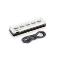 thumbnail image 1 of 5 Keys Customizable Keypad Macro Programmable Bluetooth Keyboard Copy Paste Rgb Button Game Keyboard White, 1 of 5