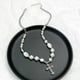 thumbnail image 3 of Punk Cross Pearl Necklace, Irregular Cool Cross Pendant Necklace Cross Choker Necklace Trendy Gothic Jewelry For Women Girls---Product code 38291, 3 of 4