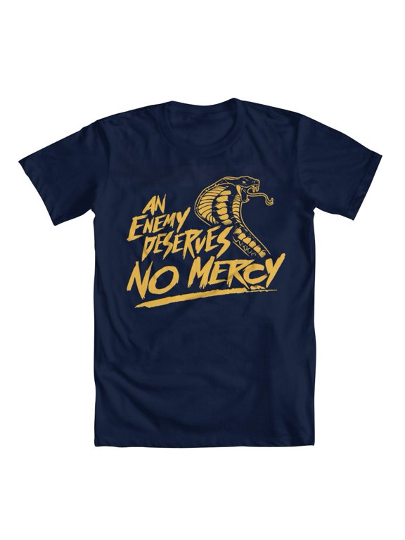 No Mercy Original Artwork Inspired by Karate Kid Men's T-shirt Blue XX-Large