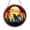 Acrylic 3.5 Inch, variant on Decorative Wolf Glass Style Window Art – Woodland Scene1701