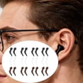 thumbnail image 5 of Clearance Under $1.74! 12PACK Silicone Ear Hooks, Non-Slip Glasses Grips for Sports & Sunglasses, Silica Gel, for Active Lifestyle, (One Size, Black/White), 5 of 5