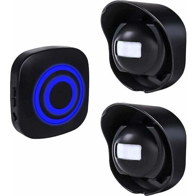 Wireless Doorbell with Motion Detector, Infrared Sensor Plug-in Receiver, Compatible with Philips