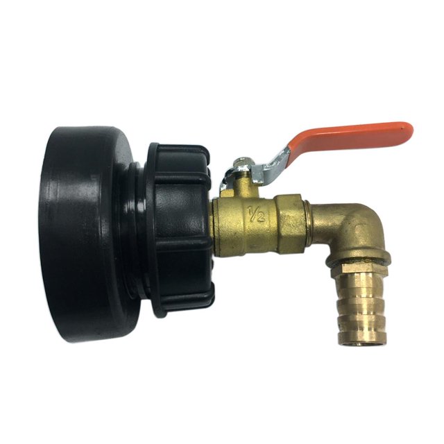 Grifo Adaptador - Conector de de IBC, Accesorio de Válvula de Repuesto para Conectores de Agua de Jardín Doméstico (14 Mm-32 Mm de Diáme UNA Yotijar Válvula de tambor de aceite de agua