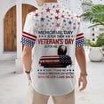 thumbnail image 4 of Telankuip Men's American 250th Anniversary Print Summer Shirts 1776-2026 Patriotic Tee Loose Breathable Button down down Casual Top for Independence Day 1-White XXL, 4 of 5