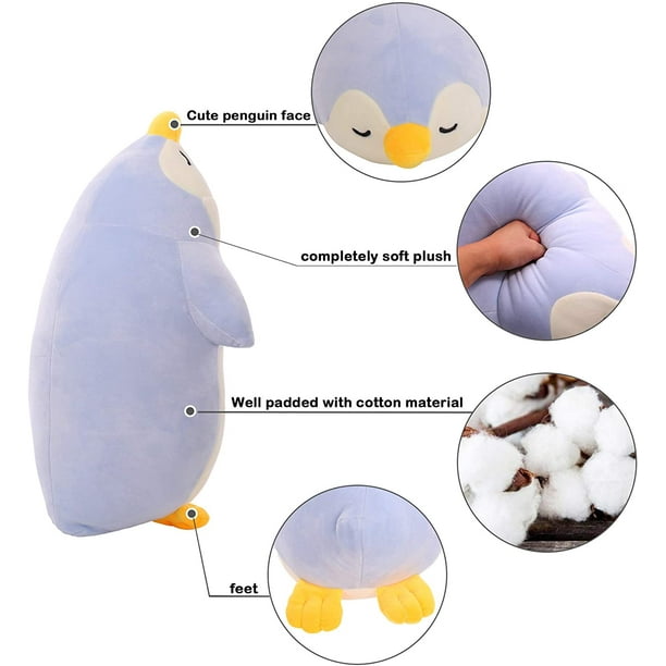 Penguin Stuffed Animals Bulk, Cute Penguin Plush Doll Play Toys for Kids  Girls Boys Adults Birthday Xmas Present, Adorable Soft Plushies and  Gifts（Blue-70cm） 