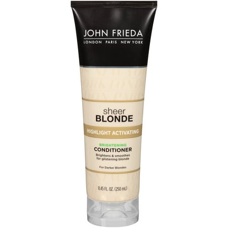 John Frieda Sheer Blonde Highlight Activating Brightening Conditioner For Darker Blondes, 8.45 Oz