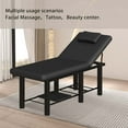 thumbnail image 6 of 6 Leg Stationary Massage Table Spa Table with 30°Adjustable Backrest, 600Lbs Capacity, Heavy Duty PU Leather, Full Body Bed for Beauty Hairdressing Tattoo Therapy Treatment, 6 of 9