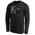thumbnail image 2 of Men's Black Kansas City Royals Team Pride Logo Long Sleeve T-Shirt, 2 of 3