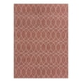thumbnail image 3 of Unique Loom Outdoor Trellis Collection Area Rug - Gitter (9' x 12' Rectangle Rust Red/Ivory), 3 of 7