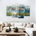 thumbnail image 3 of Elephant Stock Sea Depth Abstract Wall Art - Horizontal Multi Panel Canvas - Living Room Wall Decor - Abstract Multi Panel - Gray And Gold Decor By Chamira Young - 84" x 54", 3 of 8