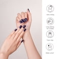 thumbnail image 3 of DANNI & TONI Semi Cured Gel Nail Strips Navy Blue (In The Navy) Gel Nail Stickers 28 Stickers, 3 of 7