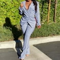 thumbnail image 2 of Lindreshi Pj Sets for Woman Clearance Ladies Fashion Casual Slim Color Suit Suit Office Two-Piece Suit, 2 of 5