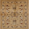 thumbnail image 1 of Ahgly Company Indoor Square Mid-Century Modern Brown Sand Brown Oriental Area Rugs, 3' Square, 1 of 6