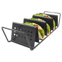 Zenport 870015-1PK 3-Taco Cooking Nonstick Grill Rack