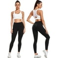 thumbnail image 3 of FITVALEN 3 Pack Sweatleaf Women's Workout Leggings with Pockets, High Waisted Yoga Pants Tummy Control Stretch Athletic Leggings, 3 of 6