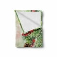 thumbnail image 2 of Christmas Soft Flannel Fleece Throw Blanket, Natural Vivid Tree Branch with Red Holly Berries on Blurred Snowy Background, Cozy Plush for Indoor and Outdoor Use, 60" x 80", Multicolor, by Ambesonne, 2 of 6