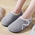 thumbnail image 5 of Zapatillas de Piel Esponjosa Zapatos para Caminar Unisex Ajustable para Hombres Mujeres (40-41) Gris Wdftyju Tenis De Mujer Tenis De Hombre, 5 of 5