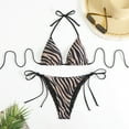 thumbnail image 3 of Top-kevin Women's Sexy Triangle Bikini Sets Cheeky Thong Swimsuit Adjustable Straps Bathing Suit, 3 of 12
